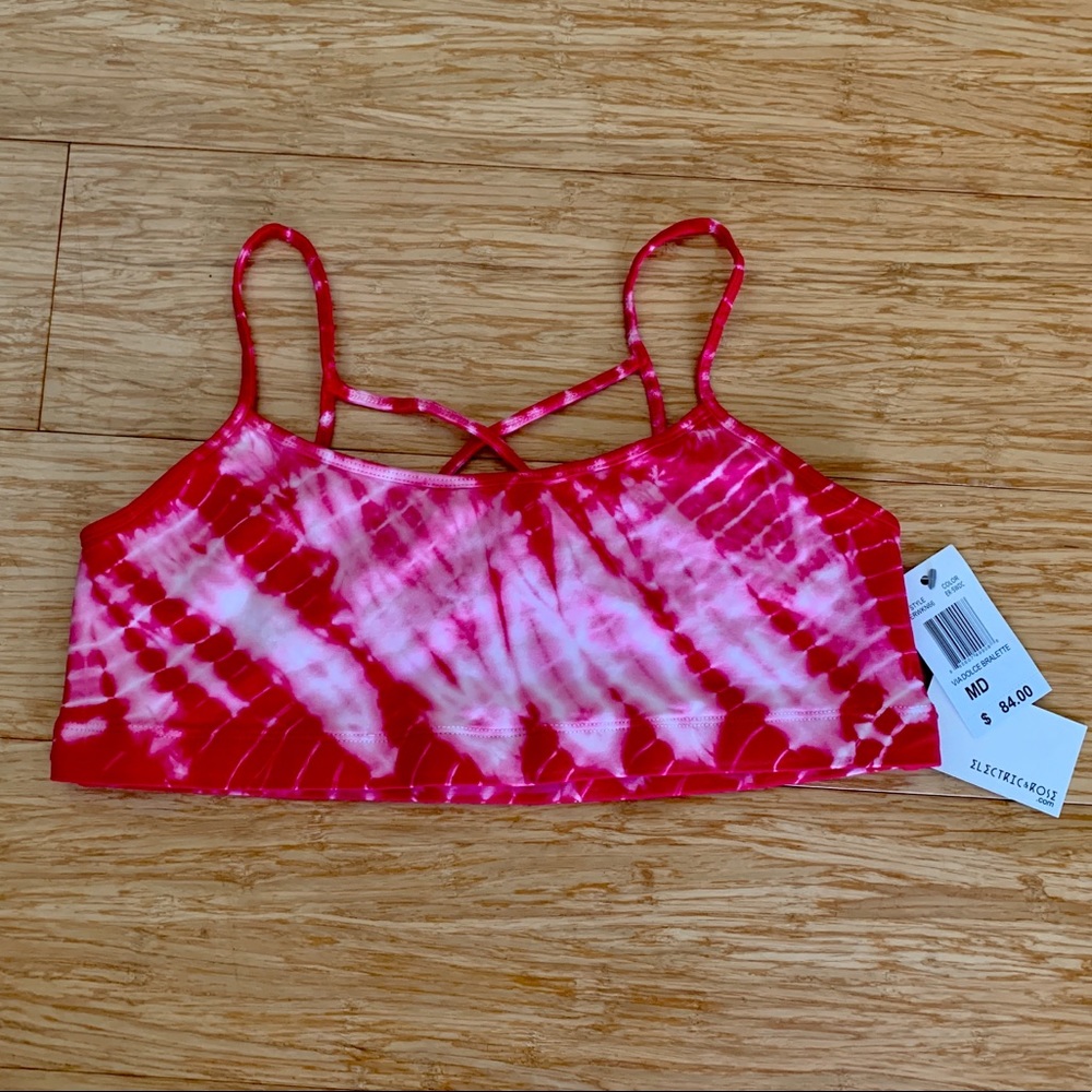 Electric & Rose bra top sunset dragon fruit size M